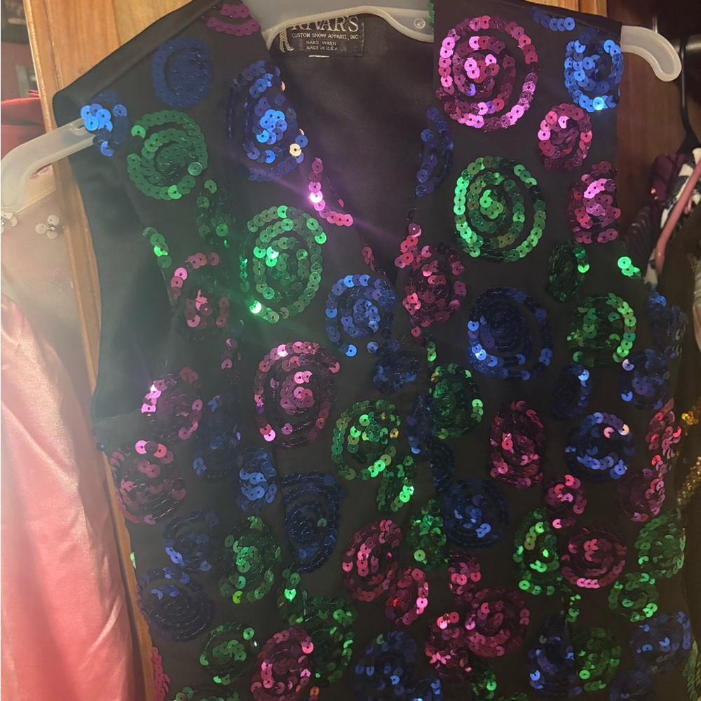 Colorful Sequin Vest